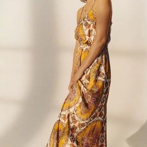 New Anthropologie Akemi Kin Medallion Maxi Dress
